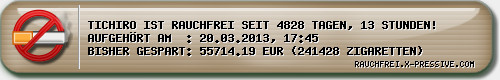 Rauchfrei-Ticker by X-PRESSIVE.COM