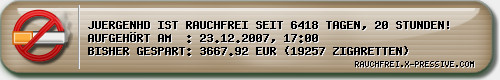 Rauchfrei-Ticker by X-PRESSIVE.COM