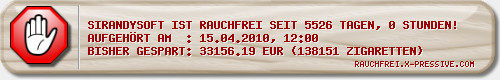 Rauchfrei-Ticker by X-PRESSIVE.COM