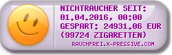 Rauchfrei-Ticker by X-PRESSIVE.COM